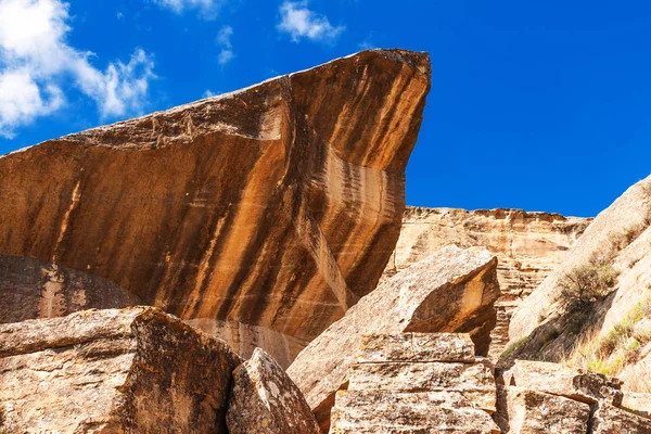 Qobustan Rock sztuki krajobrazu kulturowego — Zdjęcie stockowe
