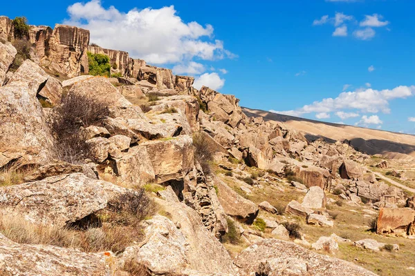 Qobustan Rock Art kulturlandskap — Stockfoto
