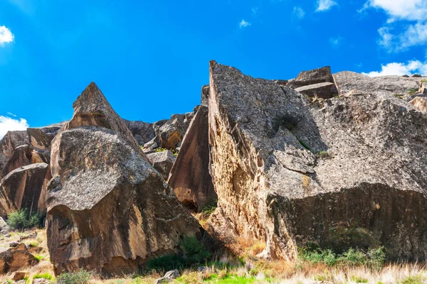 Gobustan rock art kulturlandschaft — Stockfoto