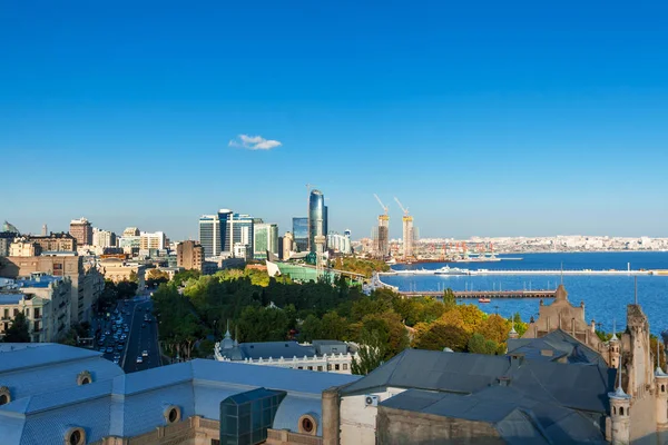 Панорамный вид на Баку . — стоковое фото