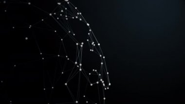 Karmaşık moleküler yapıları soyut kompozisyon