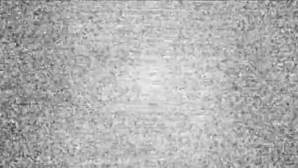 Parpadeante pantalla de TV desconectada — Vídeo de stock