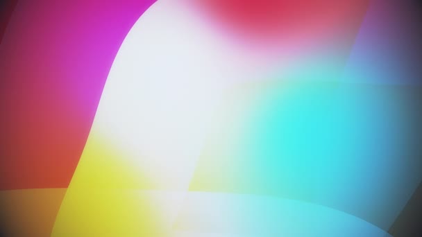 Abstrakte farbenfrohe riesige Formen — Stockvideo