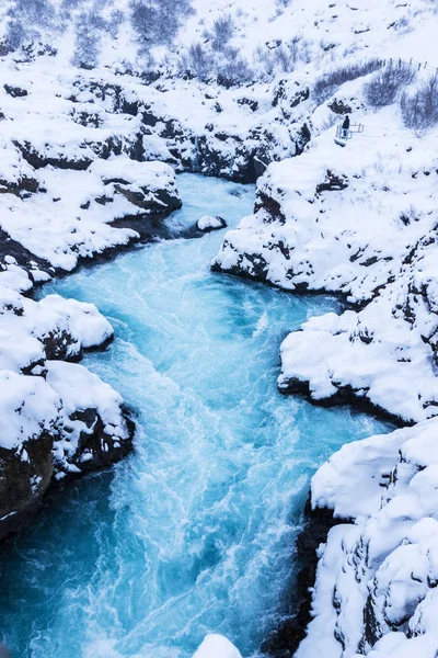 Красивый водопад Бруарфосс — стоковое фото