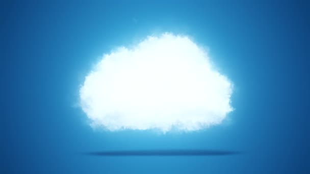 Cloud computing, concepto tecnológico — Vídeo de stock