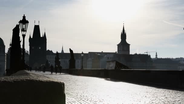 Most Karola w Pradze — Wideo stockowe