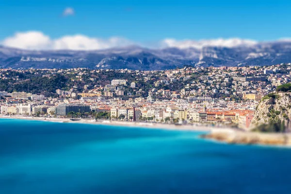 Vista panorámica de Villefranche-sur-Mer, Niza, Costa Azul — Foto de Stock