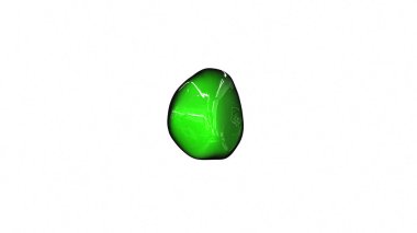 dalgalı renkli yüzey, amorf kürenin Başkalaşmak