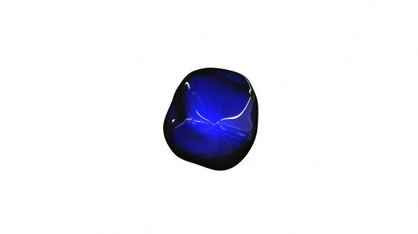 カラフルな波状非晶質球のメタモルフォーゼ — ストック写真