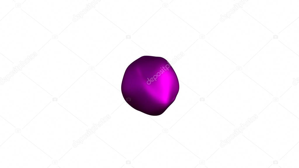wavy colorful surface, metamorphose of amorphous sphere