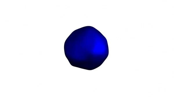 Superfície colorida ondulada, metamorfose da esfera amorfa — Fotografia de Stock