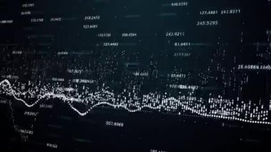 büyüyen grafikler ve sayıların akan sayaçları