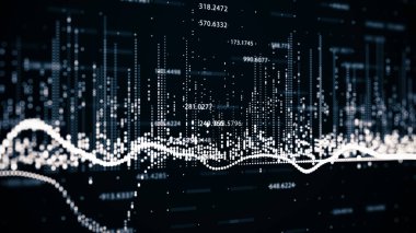 Finansal rakamları ve diyagramları arka plan