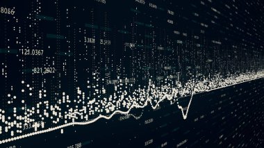 Finansal rakamları ve diyagramları arka plan