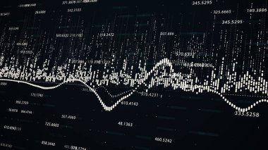 Finansal rakamları ve diyagramları arka plan
