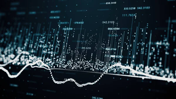 Dados financeiros e diagramas de fundo — Fotografia de Stock