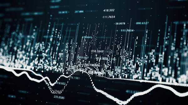 Dados financeiros e diagramas de fundo — Fotografia de Stock