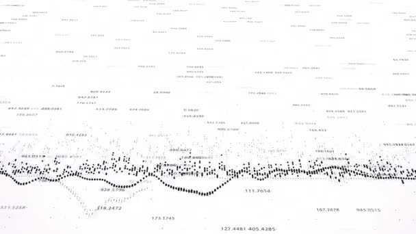 Financiële cijfers en diagrammen achtergrond — Stockvideo