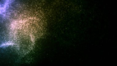 Parlayan parçacıklarla soyut arkaplan