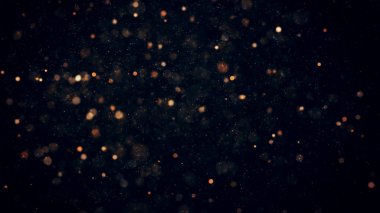 Parlayan parçacıklarla soyut arkaplan