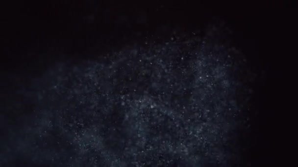 闪烁的灯火，射线和波光粼粼的粒子 — 图库视频影像