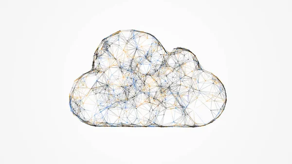 Cloud computing, concept informatique — Photo