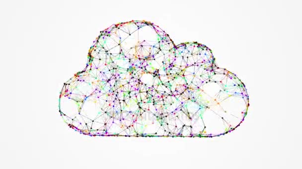 Cloud computing, concepto de TI — Vídeo de stock
