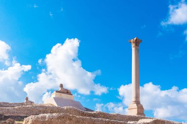 Pompey'in ayağı ve antik Sfenks