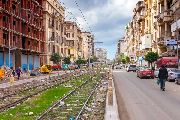 Paisagem urbana de Alexandria no Egito — Fotografia de Stock