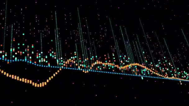 Dati e grafici finanziari che mostrano un aumento dei profitti — Video Stock