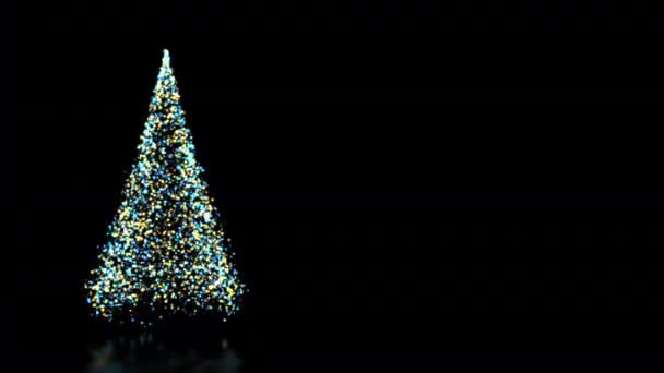 Feliz felicitación de Navidad tarjeta de vídeo — Vídeo de stock