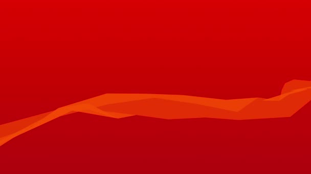 Abstraction géométrique animée orange — Video