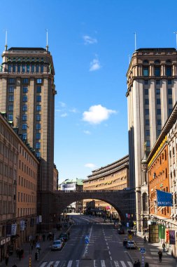 tarihi kent Stockholm'de sokak görünümü