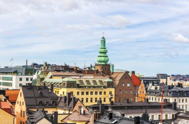 stockholm, İsveç Hava Panoraması