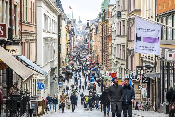 Visa Gamla Stan Stockholm Sverige — Stockfoto
