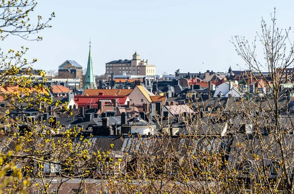 Vista Sulla Strada Della Città Vecchia Stoccolma — Foto Stock