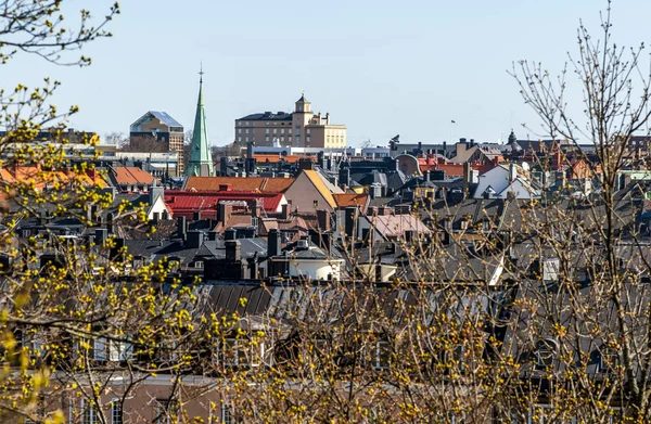 Vista Sulla Strada Della Città Vecchia Stoccolma — Foto Stock
