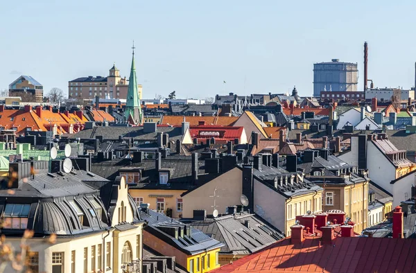 Pohled Staré Město Ulice Stockholmu — Stock fotografie