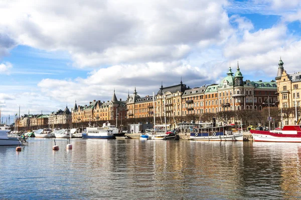 Antenn panorama över stockholm, Sverige — Stockfoto