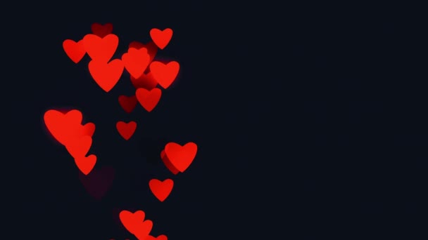 Sevgililer günü tebrik ekran kartı — Stok video