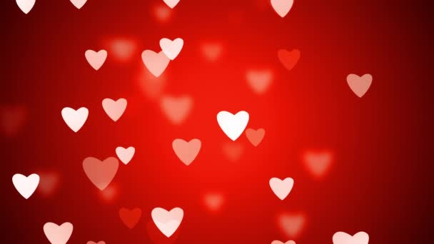 Valentin-napi köszöntés videó kártya — Stock videók