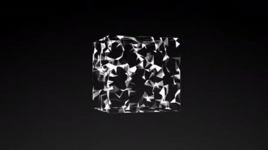 küp, soyut geometrik kompozisyon modeli