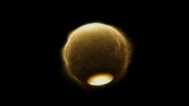 sphère avec particules turbulentes 