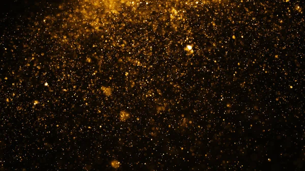 Zářící částice, hvězdy a šumivé toku — Stock fotografie