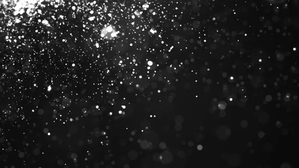 Glühende Teilchen, Sterne und funkelnder Fluss — Stockfoto
