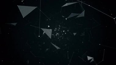 geometrik soyutlama uçuşta animasyon