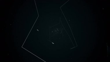 geometrik soyutlama uçuşta animasyon