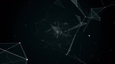 geometrik soyutlama uçuşta animasyon