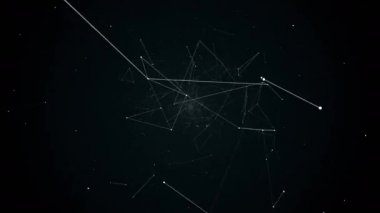 geometrik soyutlama uçuşta animasyon