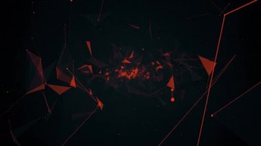 geometrik soyutlama uçuşta animasyon
